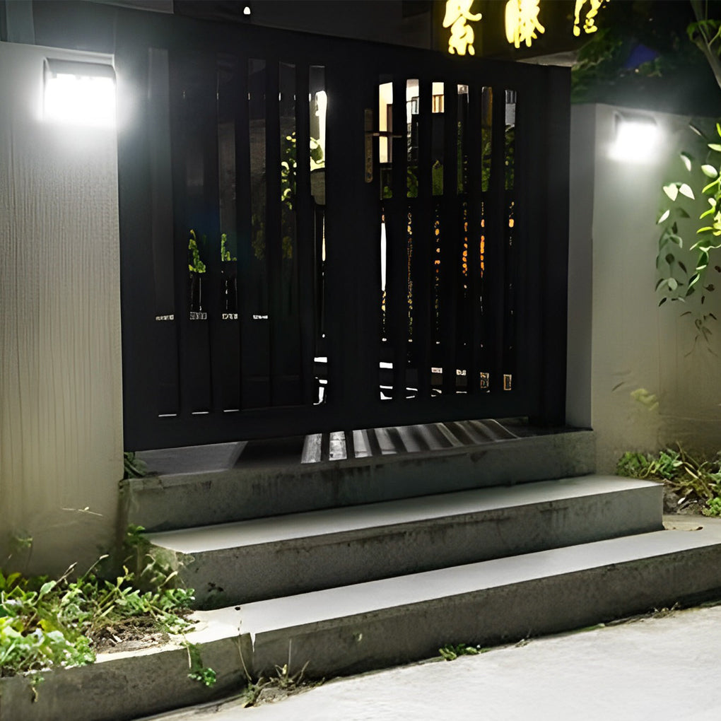 Solar Motion Sensor Wall Light Outdoor Waterproof LED Lamp