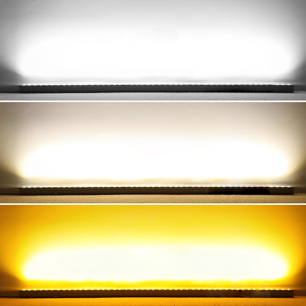 12W Linear LED Wall Washer Light - Modern Outdoor Aluminum