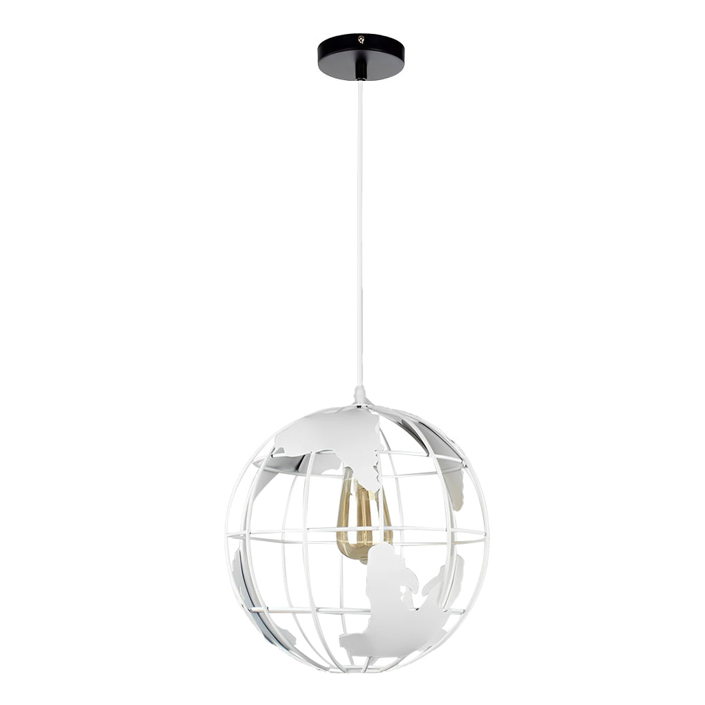 Globe Iron Pendant Light - Modern Retro Industrial Chandelier