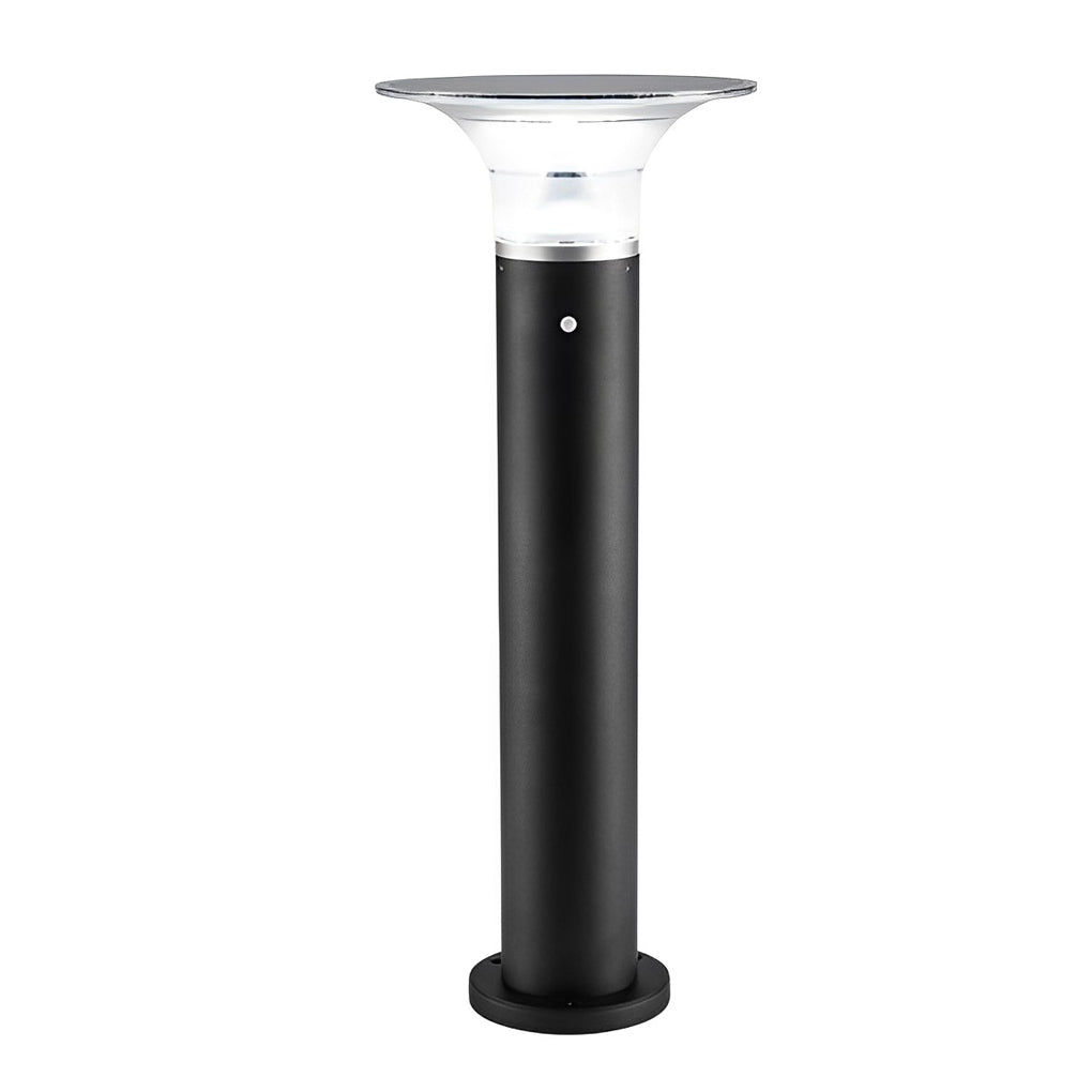 Solar LED Path Light Modern Black Aluminum Outdoor Landscape Lighting