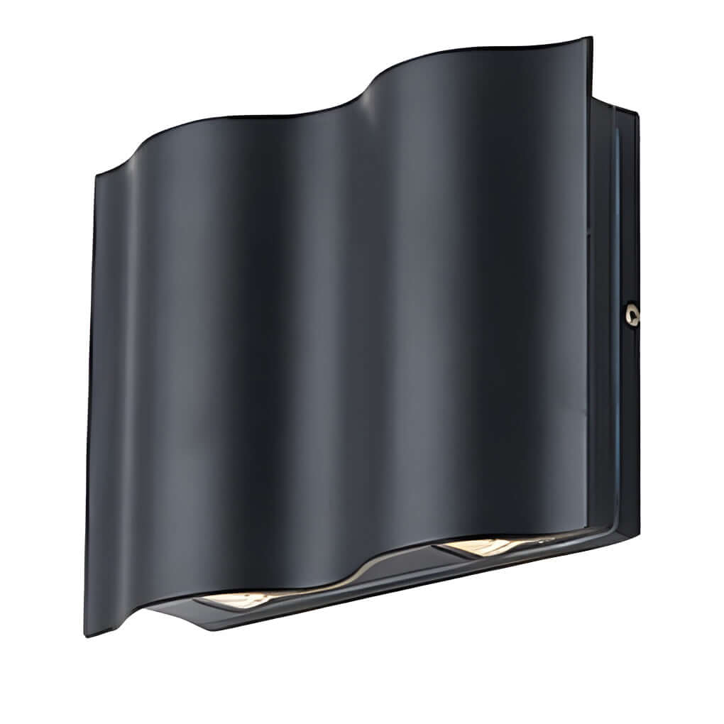 Wave Arc LED Outdoor Wall Light - Waterproof Aluminum Sconce
