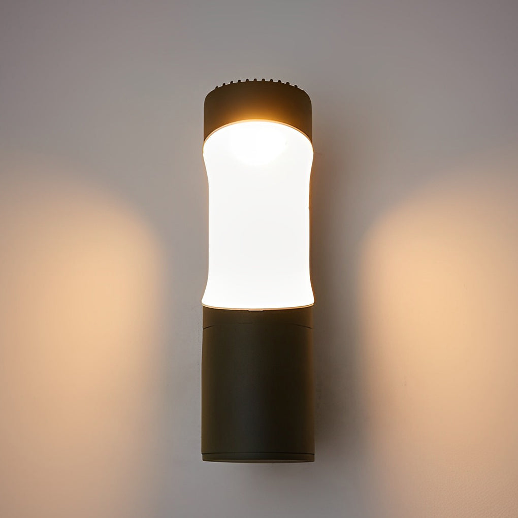 Modern LED Outdoor Wall Lamp Black Aluminum Waterproof