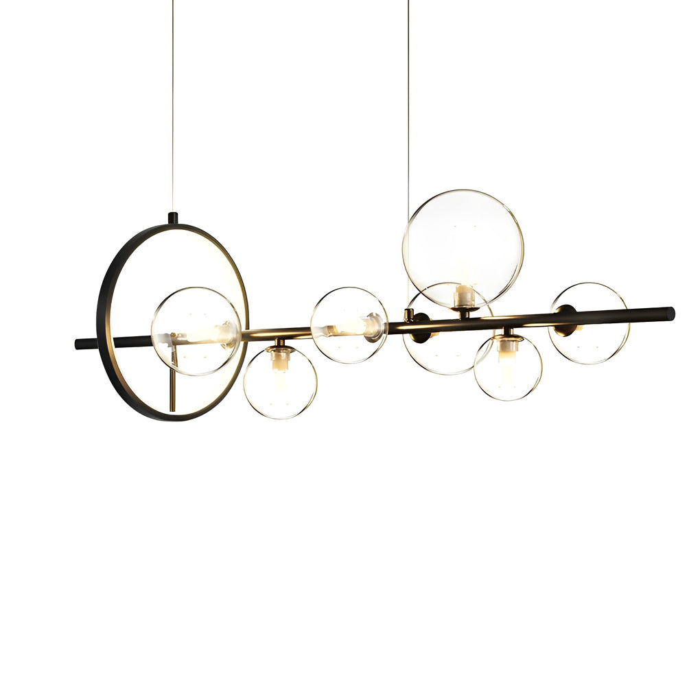 Modern Glass Bubble Chandelier – Black Nordic Pendant Light