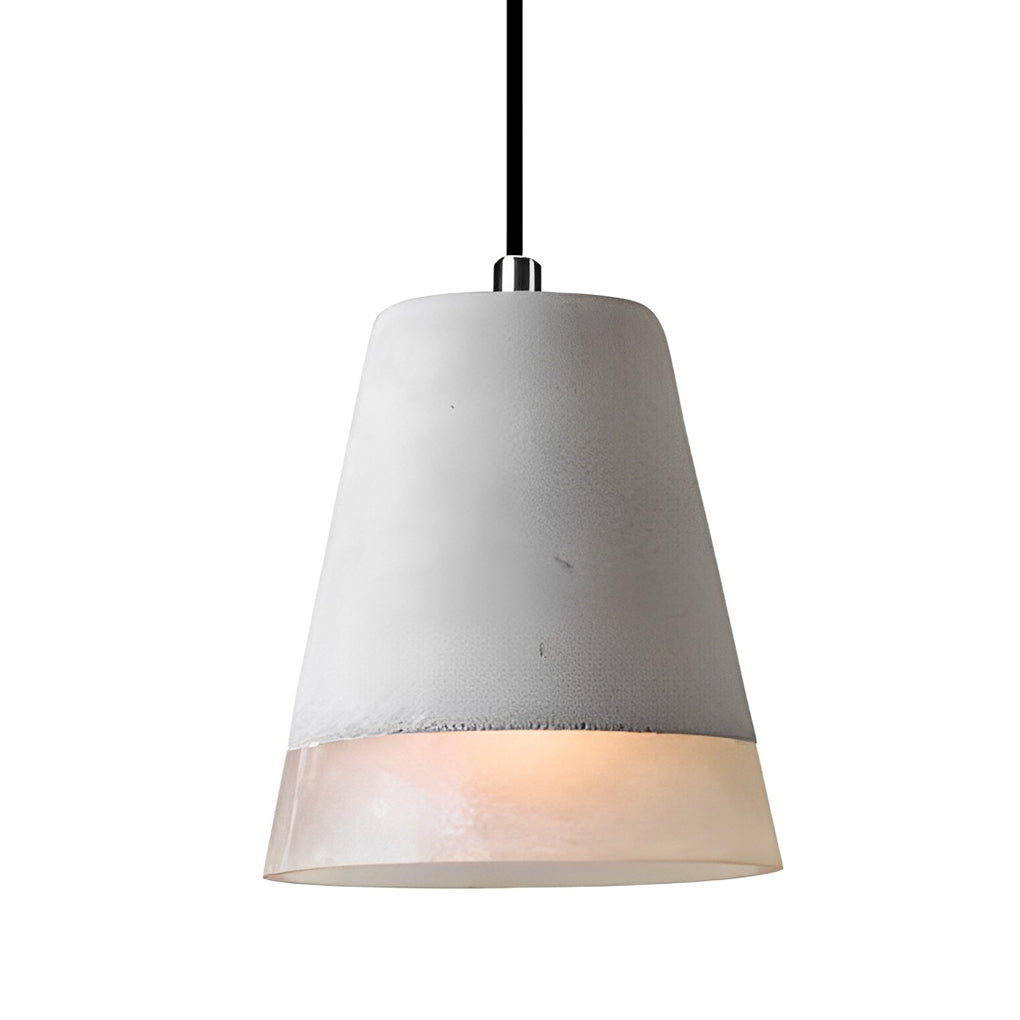 Industrial Cement Pendant Light – Modern Minimalist Chandelier