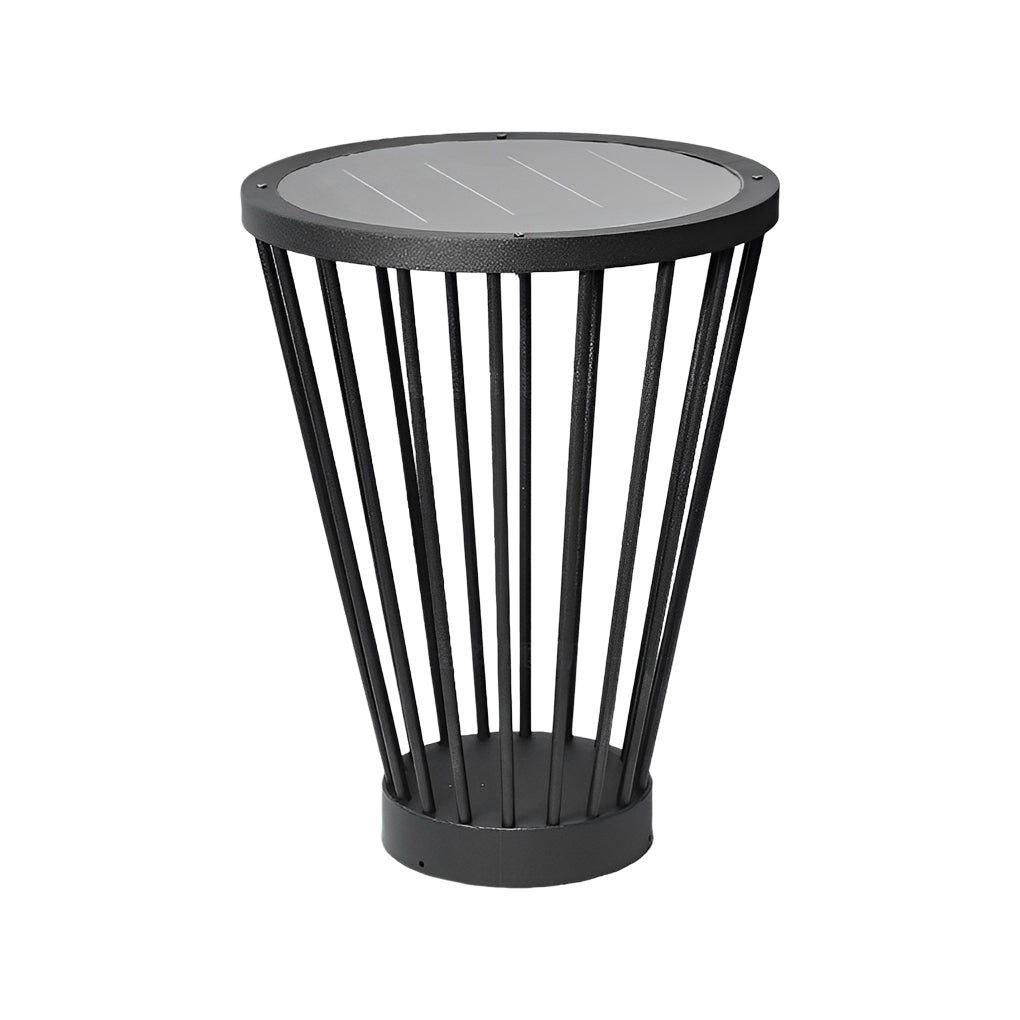 Modern Outdoor LED Floor Lamp with Integrated Tabletop
