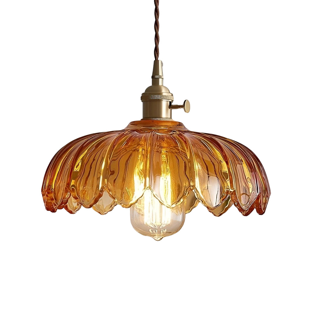 Flower Glass Pendant Light - Modern Nordic Kitchen Chandelier