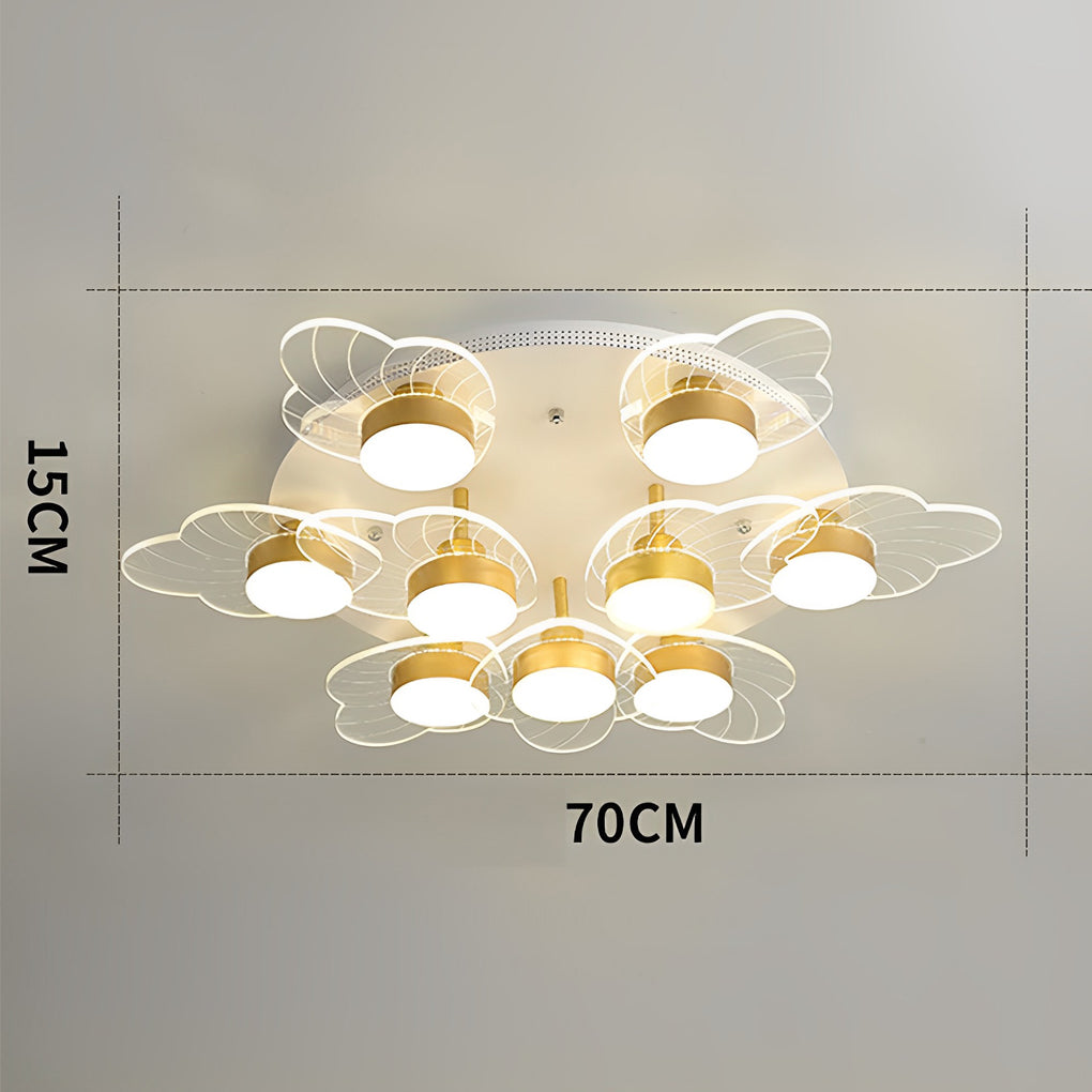 Nordic Flower Acrylic LED Flush Mount Ceiling Light
