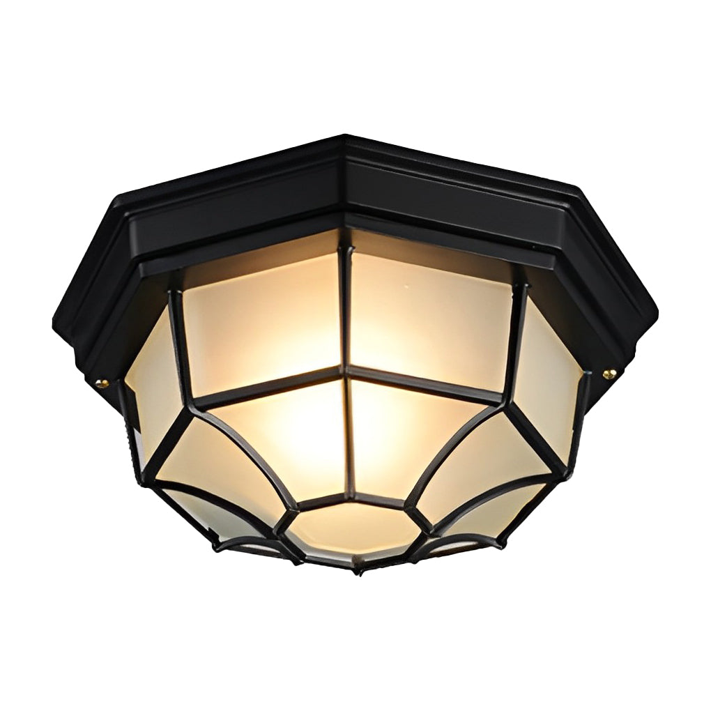 Modern Outdoor LED Flush Mount Ceiling Light - Waterproof Aluminum