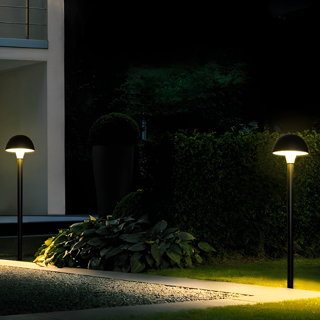 Modern Mushroom Outdoor LED Lawn Lamp - Aluminum & Acrylic