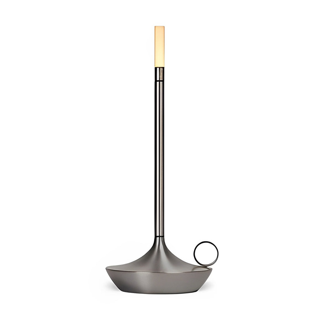 Cordless LED Wick Table Lamp with Touch Dimming & USB-C Charging