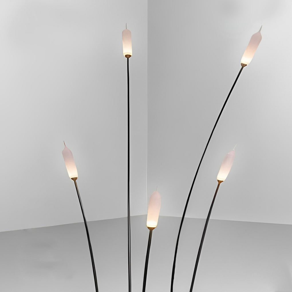 Modern Reed-Shaped LED Outdoor Lawn Light - Stainless Steel
