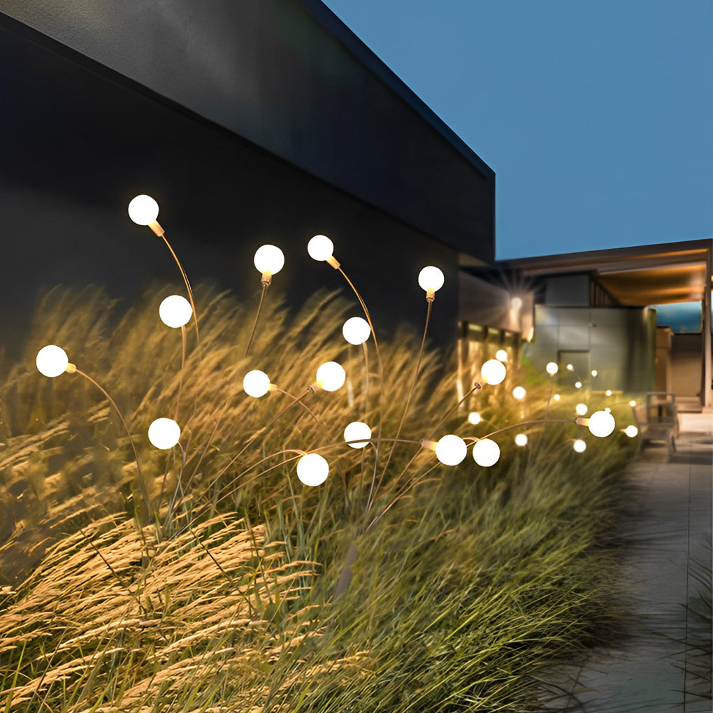 Solar Firefly Garden Lights Weatherproof Outdoor Landscape Lighting