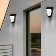 Solar LED Fence Lights 2-Pack Waterproof Outdoor Wall Light