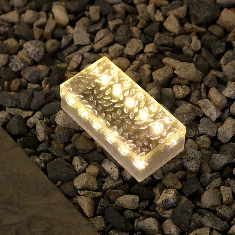Solar LED Brick Lights - 2 Pack Outdoor Step & Deck Lights