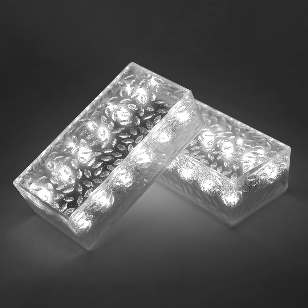 Solar LED Brick Lights - 2 Pack Outdoor Step & Deck Lights