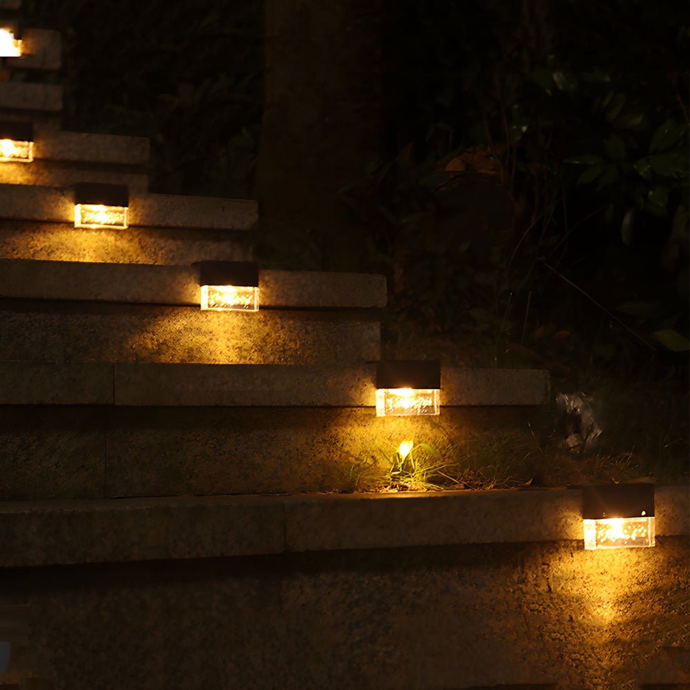 Solar Sunset Fence Lights - RGB LED Outdoor Acrylic Bubble Deck