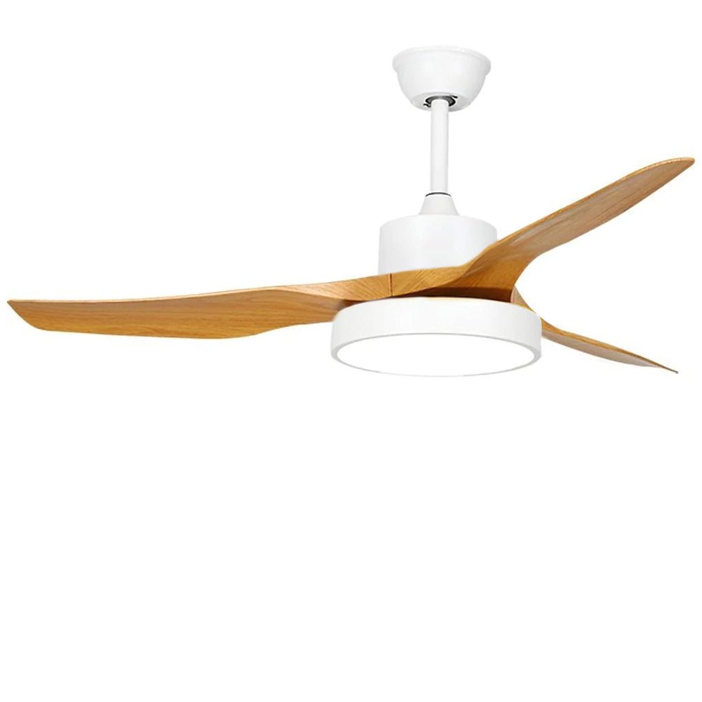 3-Blade Ceiling Fan with Dimmable LED Light - Nordic Modern Style