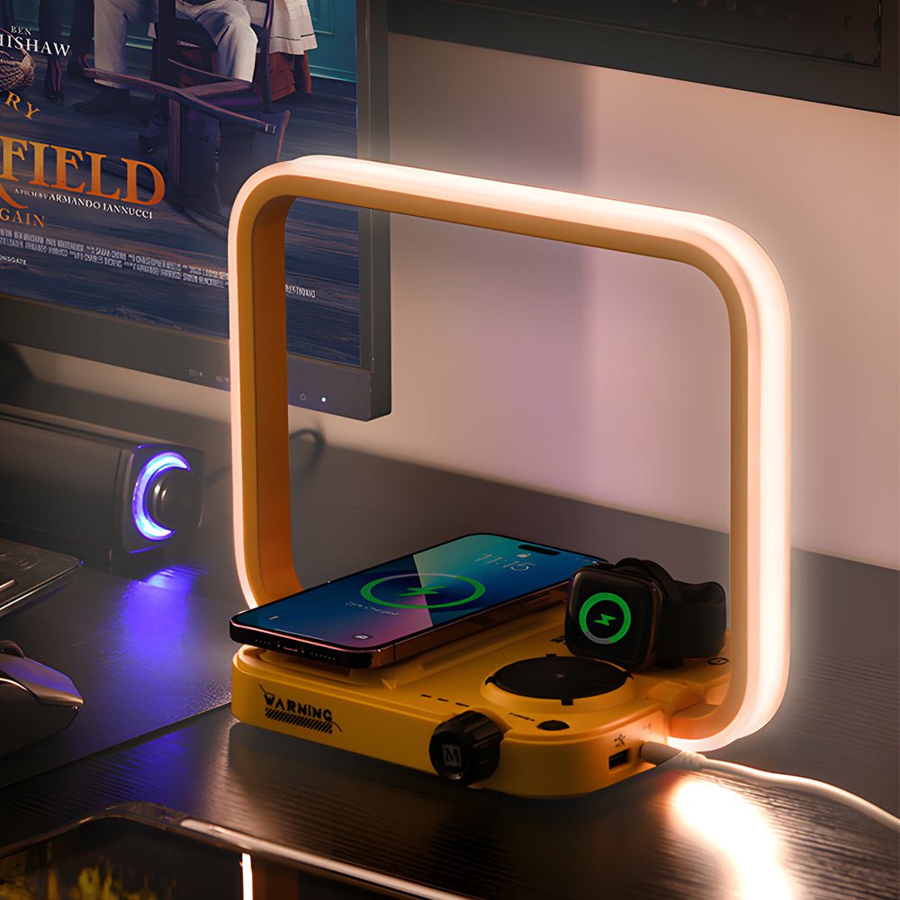 3-in-1 Touch LED Table Lamp with Wireless Charger & Timer