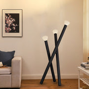 3-Light Minimalist Stick Floor Lamp - Modern Tripod Design