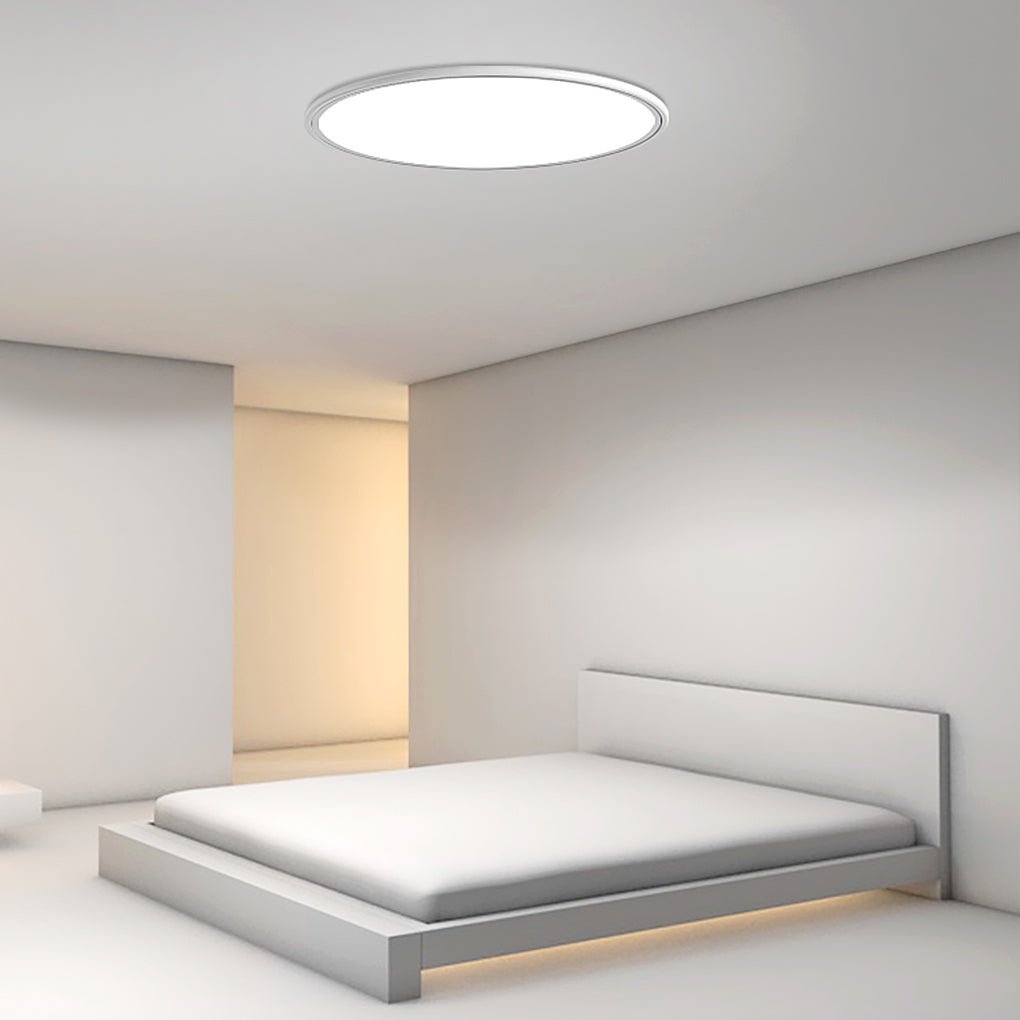 30" Round Ultra-Thin LED Flush Mount Ceiling Light - Modern Minimalist