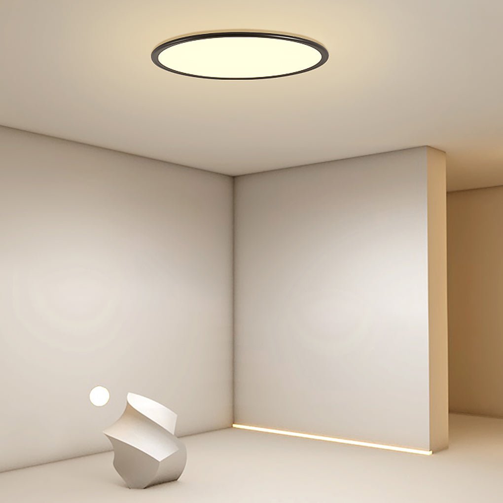 30" Round Ultra-Thin LED Flush Mount Ceiling Light - Modern Minimalist