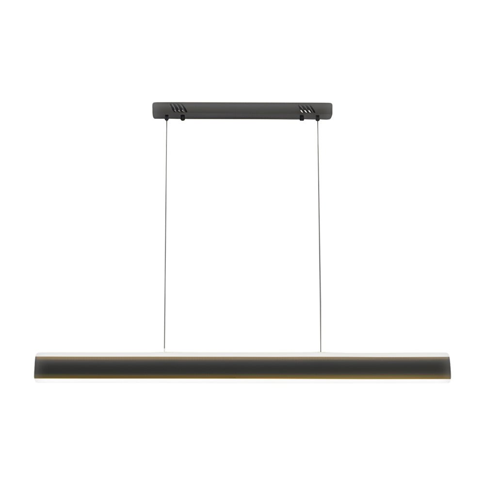 Modern Linear LED Pendant Light with Up Down Lighting - Iron & Acrylic
