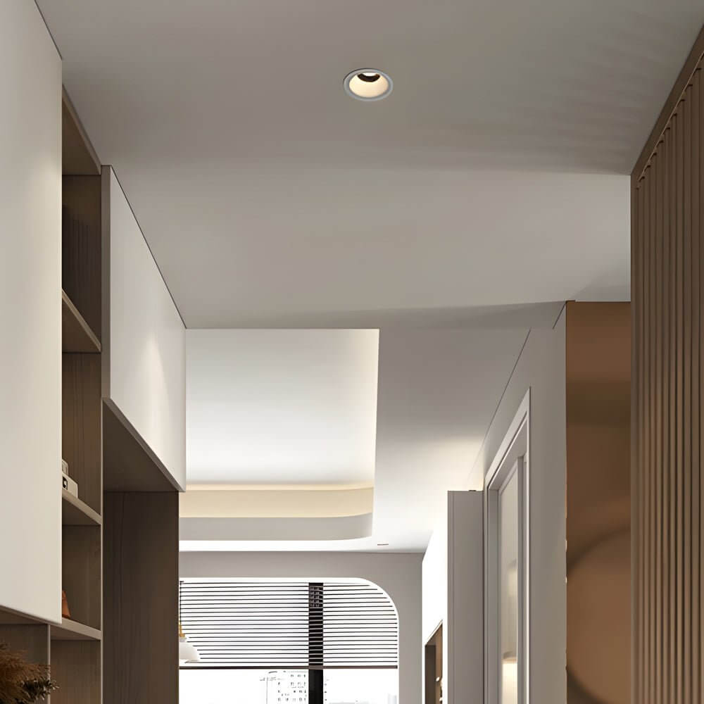 10W Round Recessed LED Ceiling Downlight - Modern Aluminum