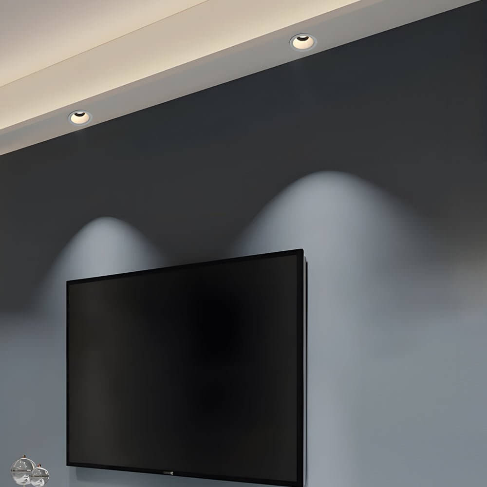 10W Round Recessed LED Ceiling Downlight - Modern Aluminum