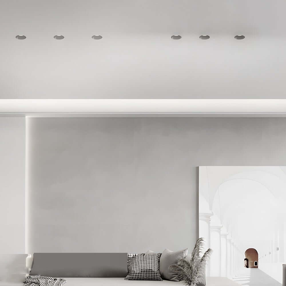 7W Modern Round Recessed LED Downlight - Aluminum Ceiling Spotlight