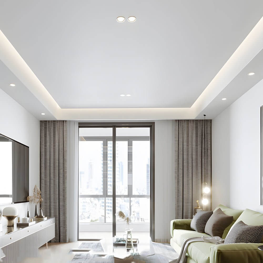 7W Modern Round Recessed LED Downlight - Aluminum Ceiling Spotlight