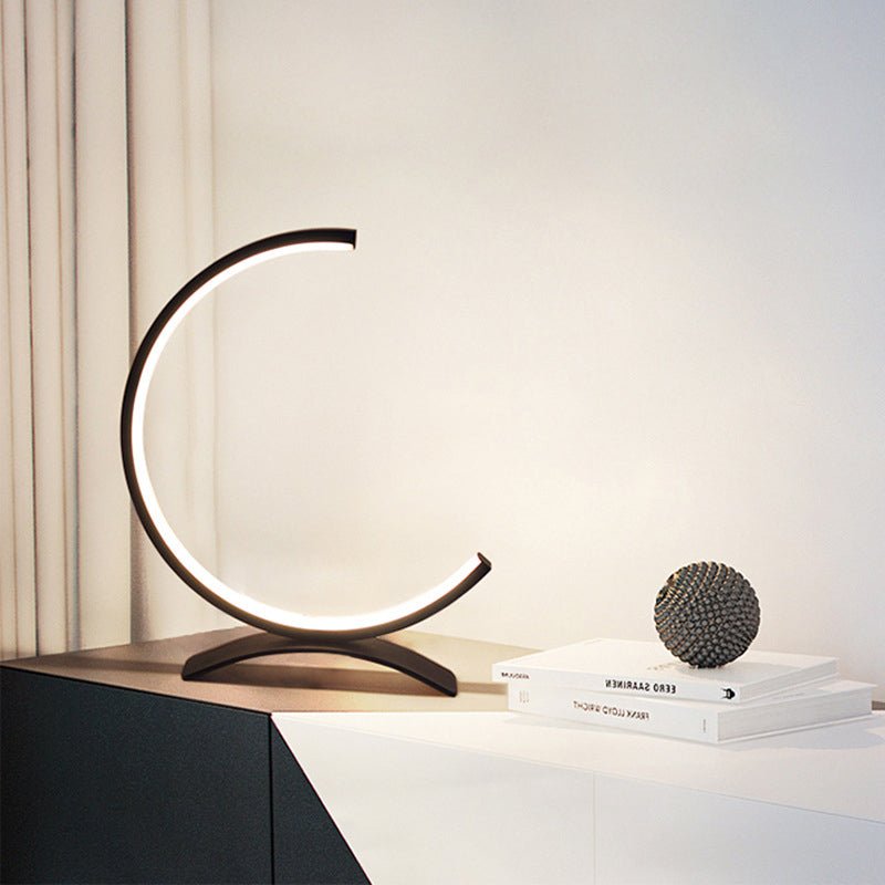 Modern Nordic Arc Table Lamp with Touch Dimming LED