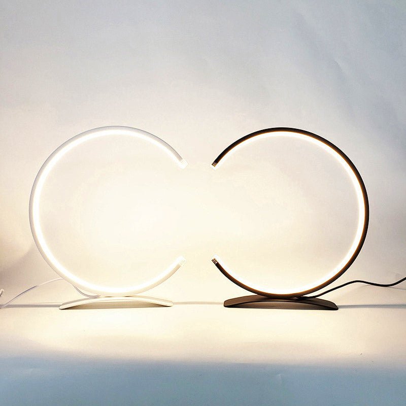 Modern Nordic Arc Table Lamp with Touch Dimming LED