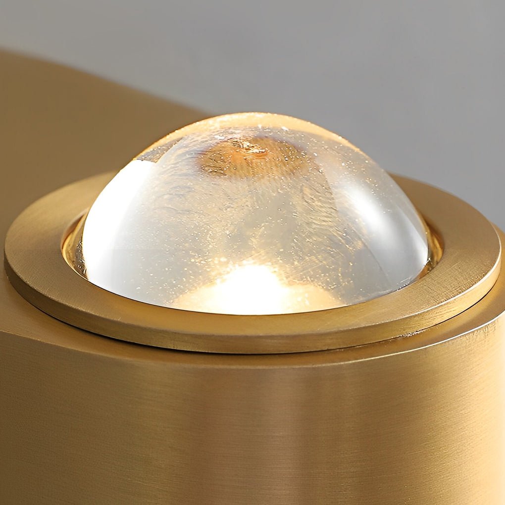 Modern LED Wall Sconce – Copper & Glass Light Fixture