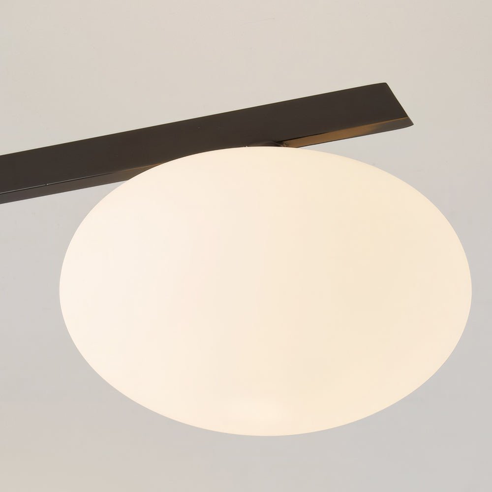 Modern Semi Flush Mount Ceiling Light with Glass Shades - 3/5/6 Lights