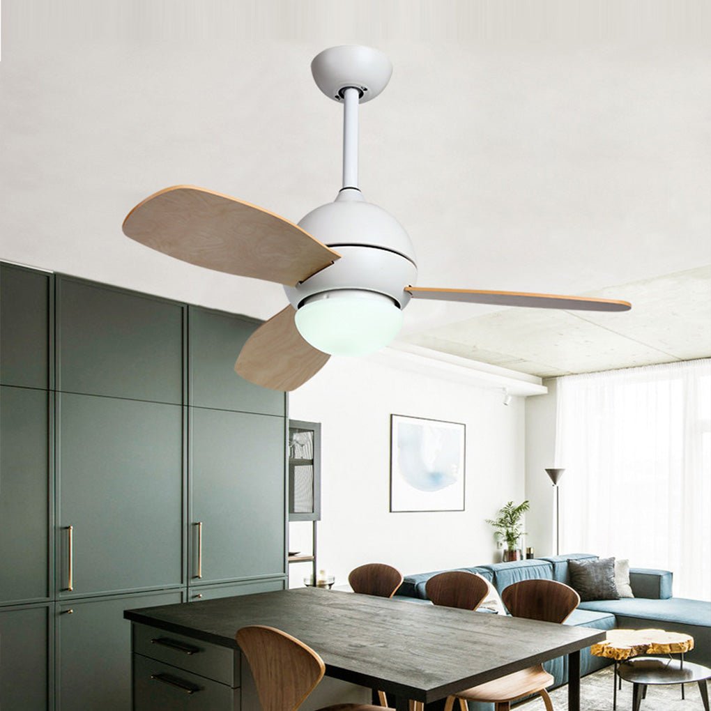 36'' Nordic Minimalist LED Ceiling Fan Light with Remote Control