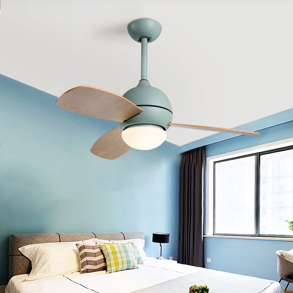 36'' Nordic Minimalist LED Ceiling Fan Light with Remote Control