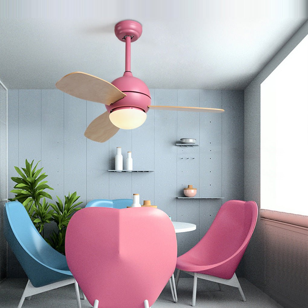 36'' Nordic Minimalist LED Ceiling Fan Light with Remote Control