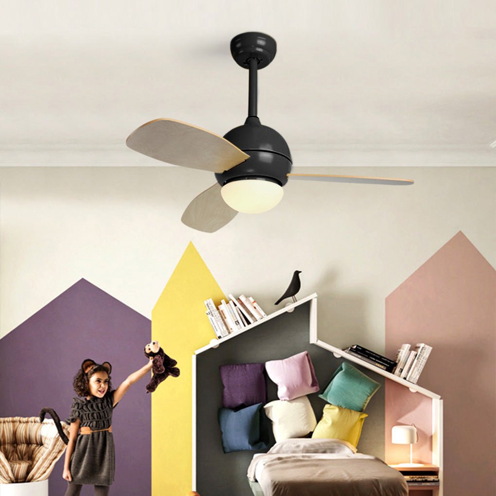 36'' Nordic Minimalist LED Ceiling Fan Light with Remote Control