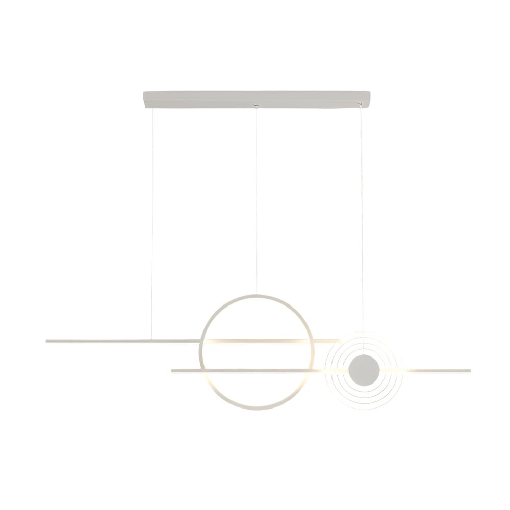 39.4" Linear Ring LED Pendant Light - Dimmable Nordic Island