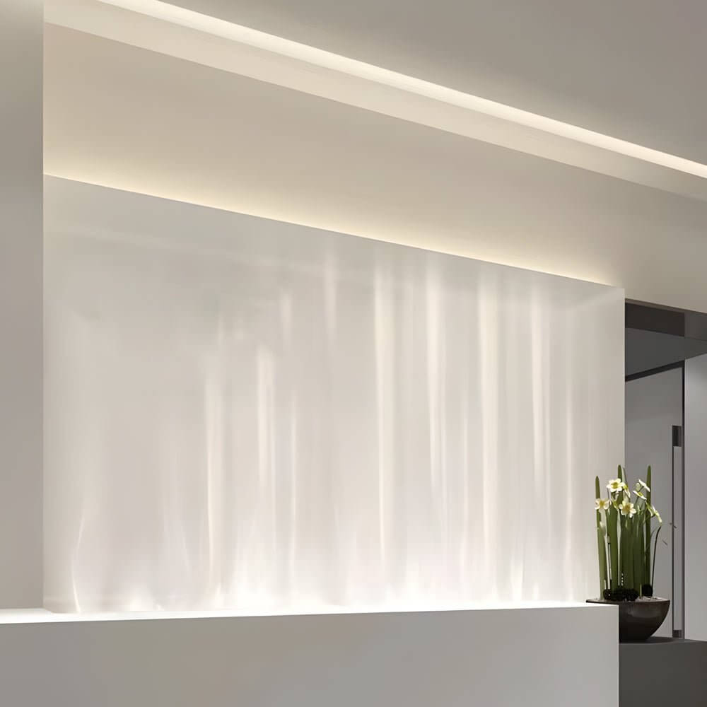 39.4-Inch Dynamic Ocean Wave LED Wall Light - Modern Aluminum & Glass