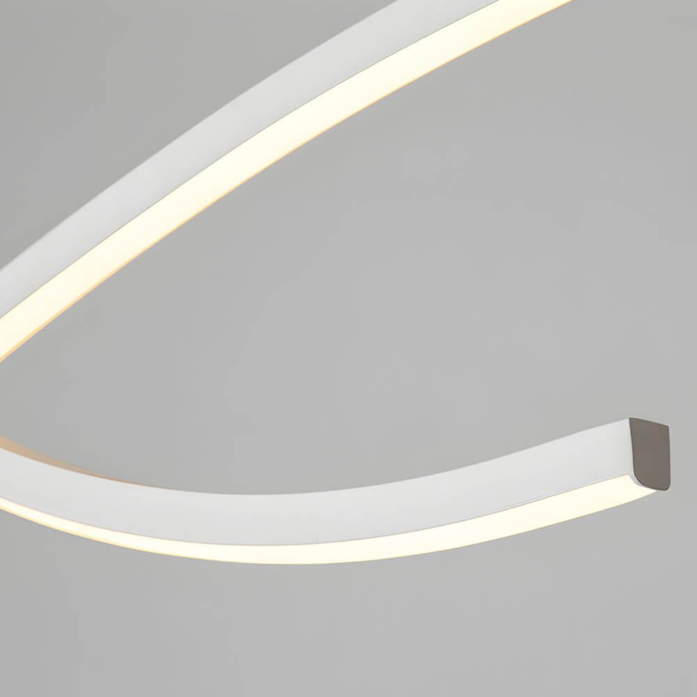Modern Wave Linear LED Pendant Light - Dimmable 39.4"/47.2"