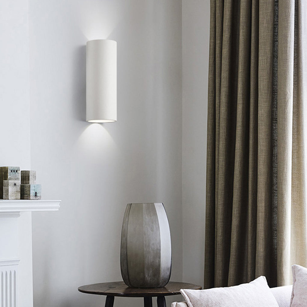 Cylindrical Up Down Wall Washer Light Modern Iron Sconce