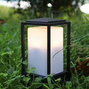 Modern Cubic Aluminum Lawn Lantern - Waterproof LED Landscape Light