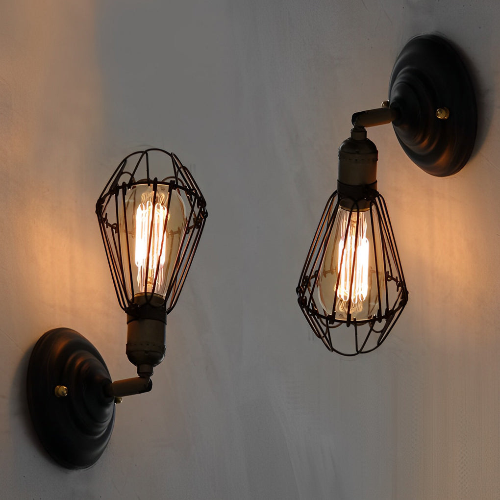 Adjustable Industrial Wall Sconce | Retro Iron Wall Light