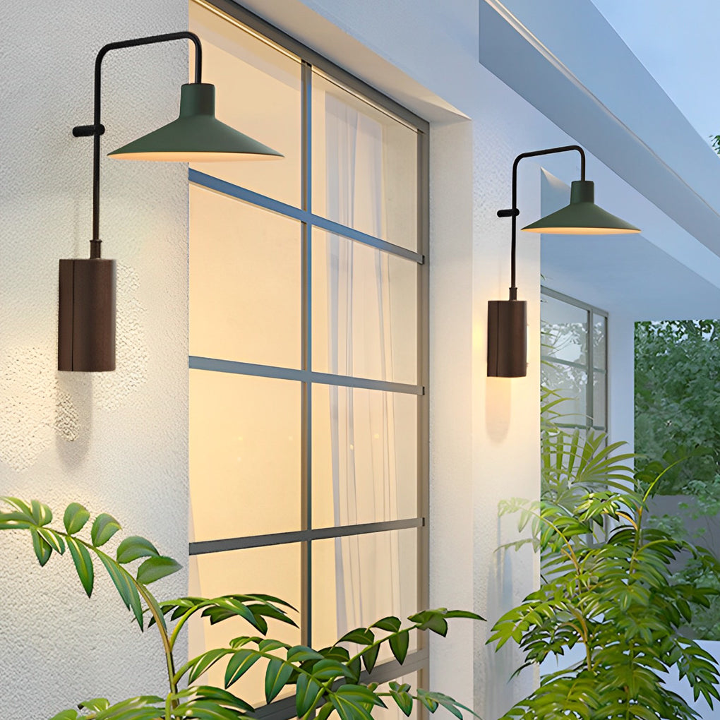 Modern Waterproof LED Outdoor Wall Sconce with Swing Arm