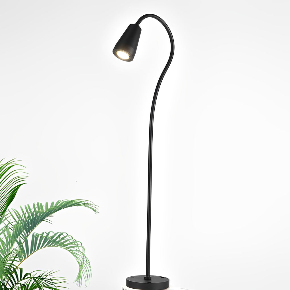 Modern Arched Gooseneck Pathway Lights - Waterproof LED Outdoor