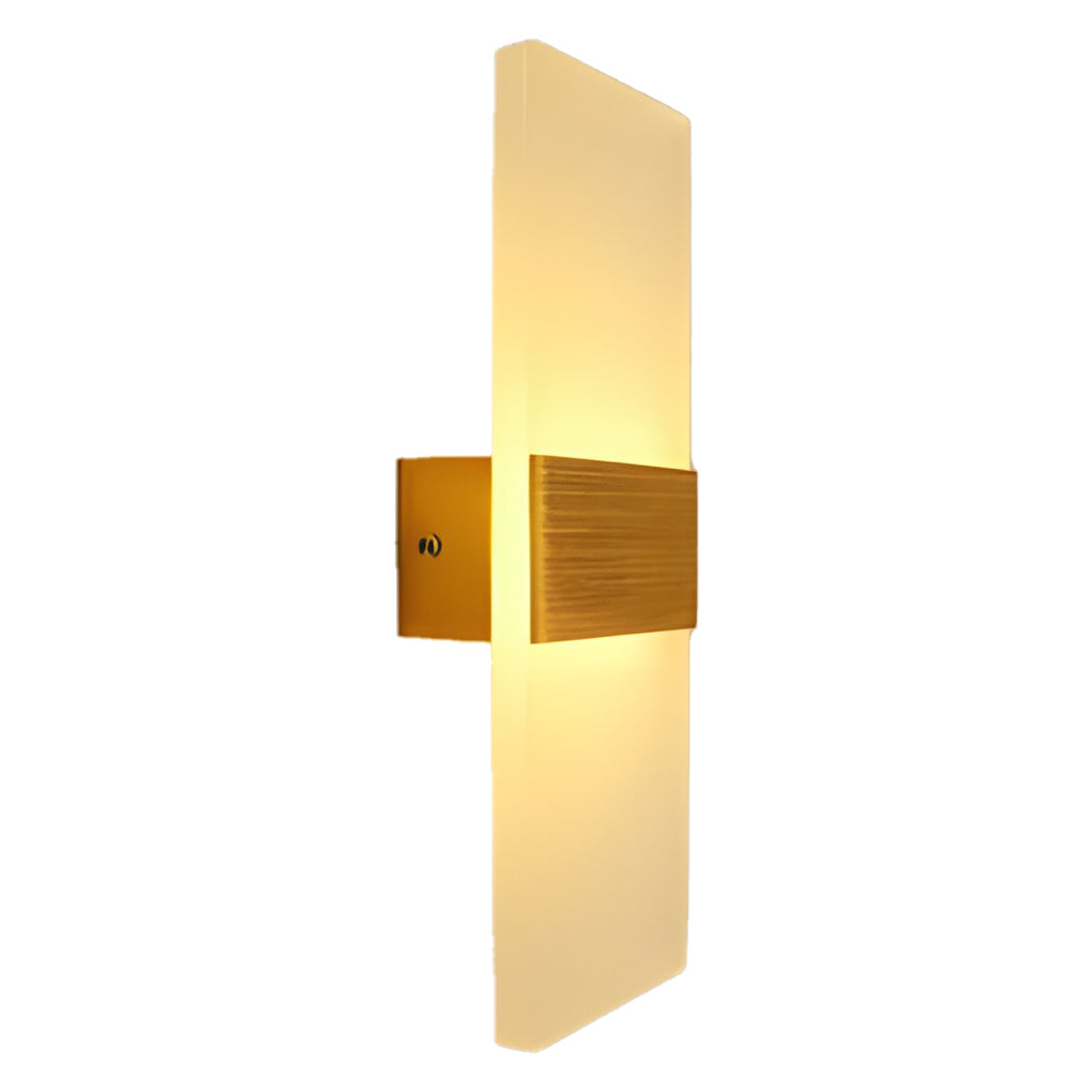 Rectangular Acrylic LED Wall Sconce Modern Minimalist Design