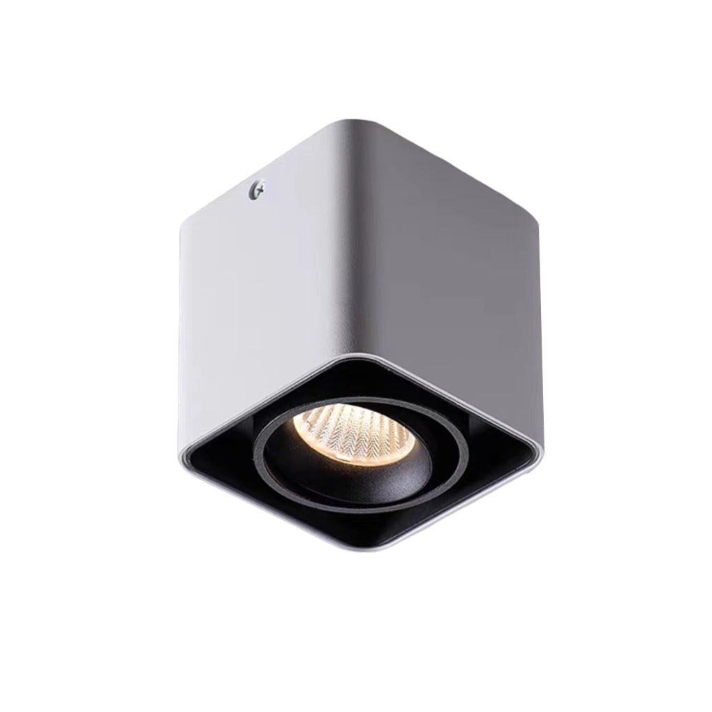 Adjustable Square LED Grille Light with 360° Rotation
