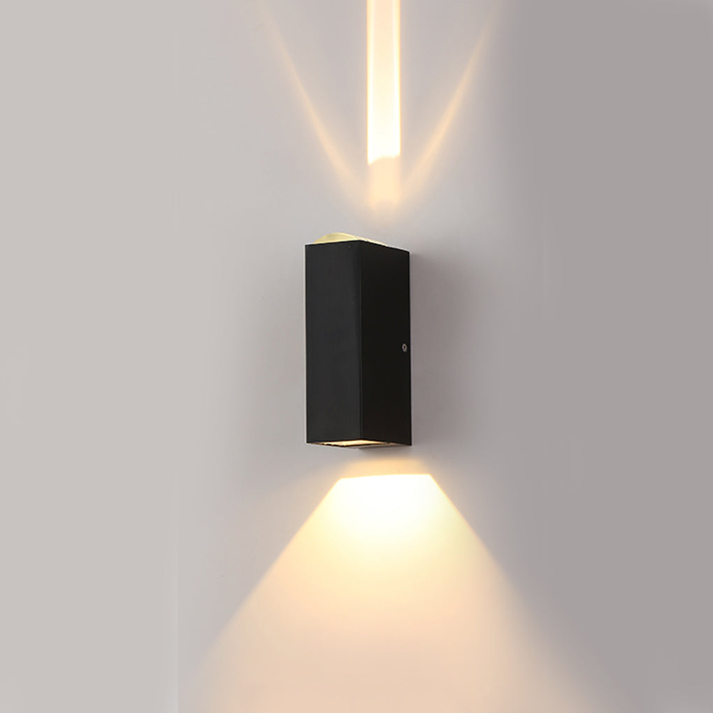 Industrial Waterproof Up Down Wall Light - Aluminum Outdoor Sconce