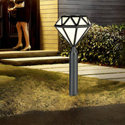 Geometric Diamond LED Lawn Lamp Modern Outdoor Landscape Lighting
